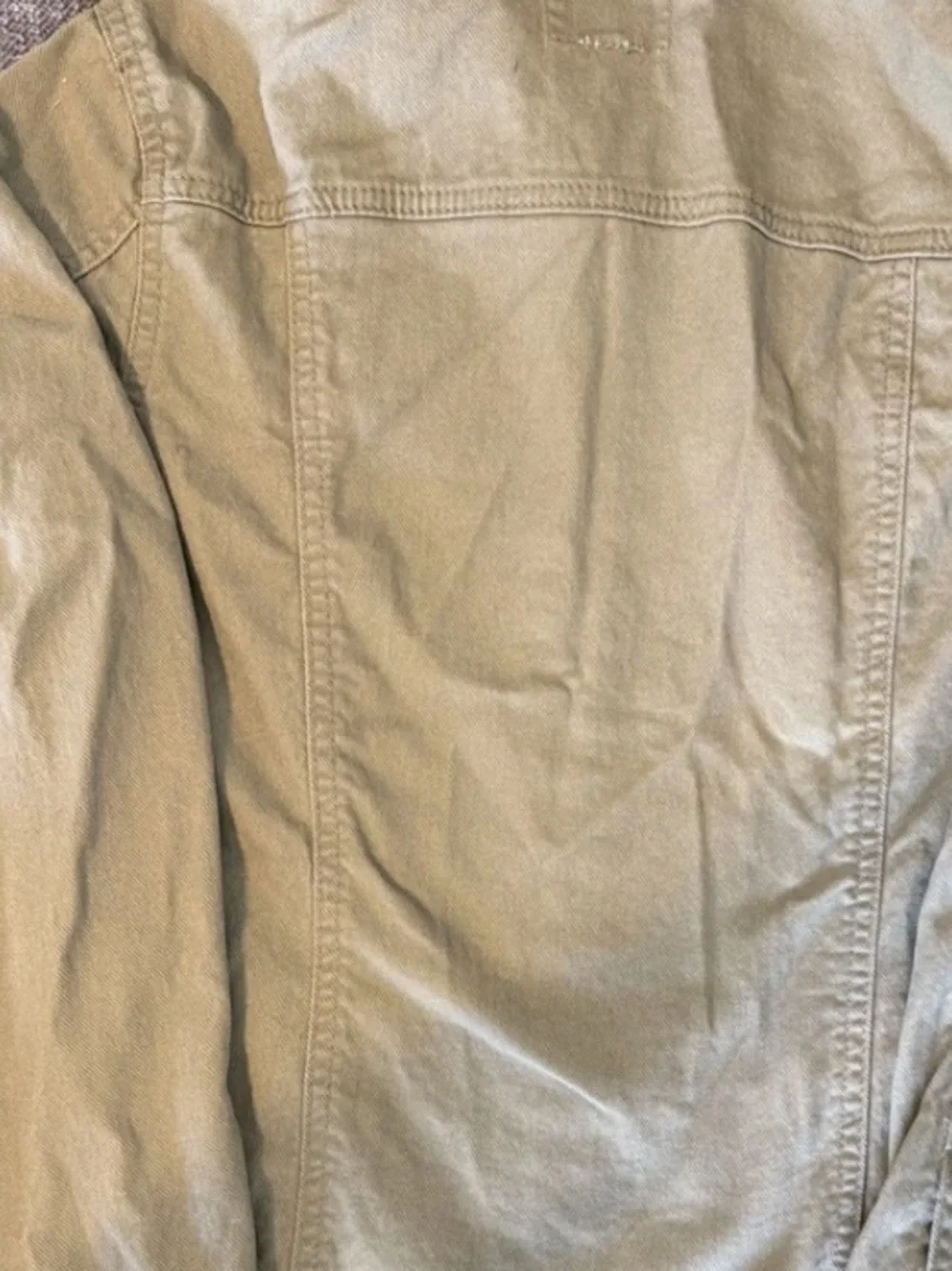 Curve Jean Olive Green Button-Up Shirt Jacket S Minimalist, Preppy, Streetwear - Picture 4 of 8